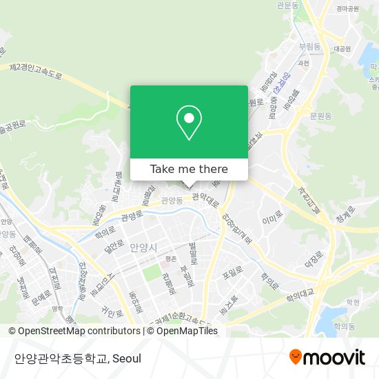 안양관악초등학교 map