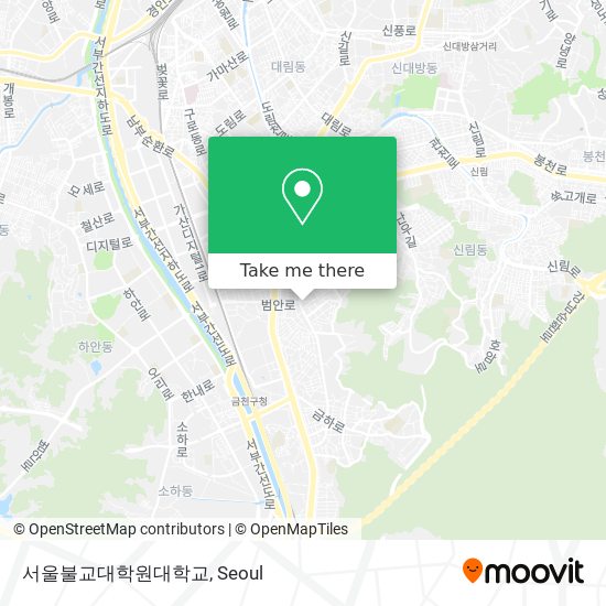 서울불교대학원대학교 map