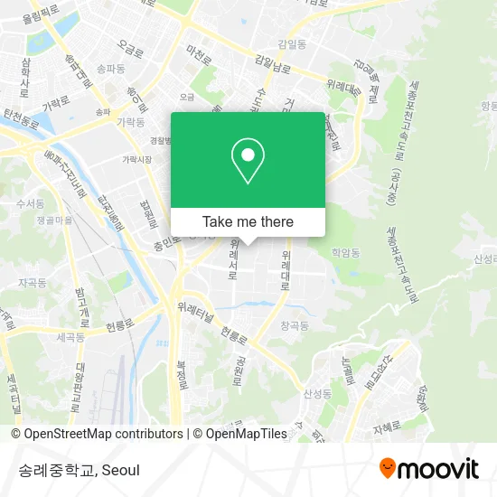 송례중학교 map