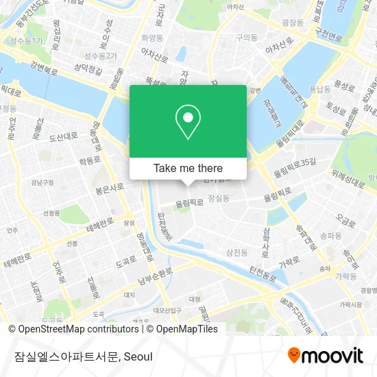 잠실엘스아파트서문 map