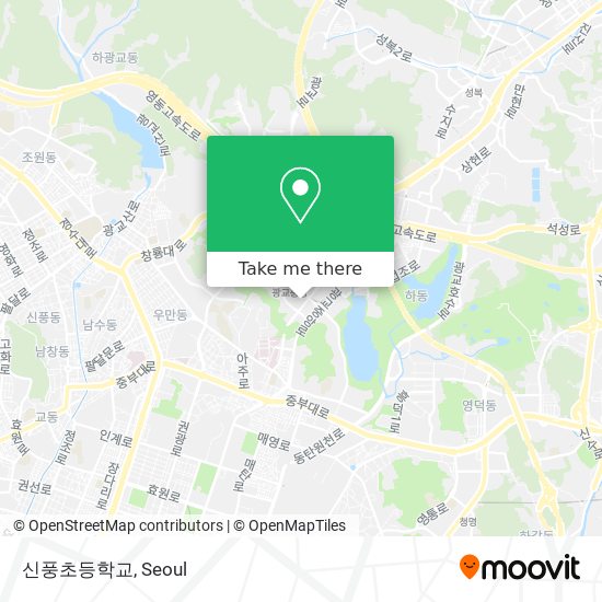 신풍초등학교 map