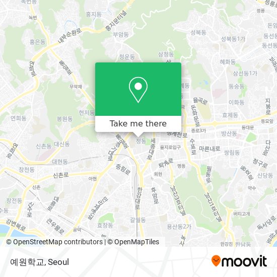 예원학교 map