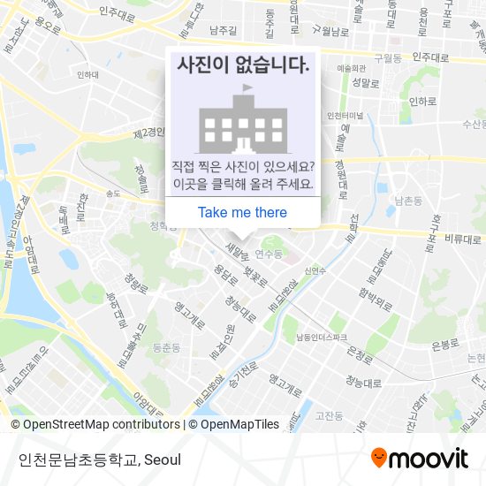 인천문남초등학교 map