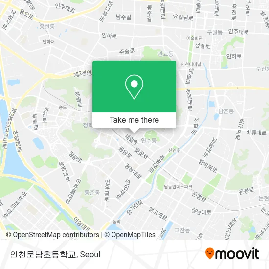 인천문남초등학교 map