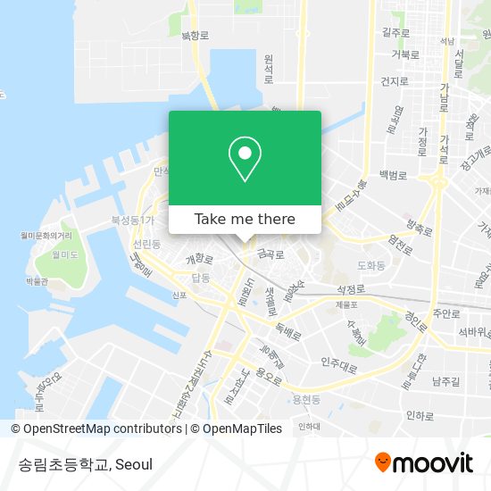 송림초등학교 map