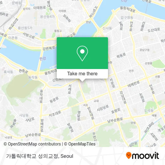 가톨릭대학교 성의교정 map