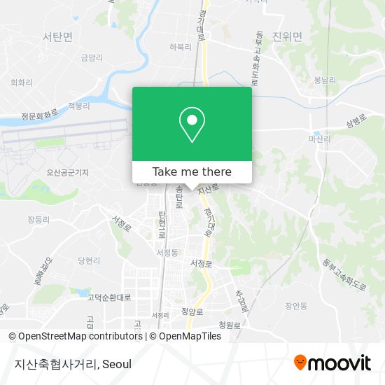 지산축협사거리 map