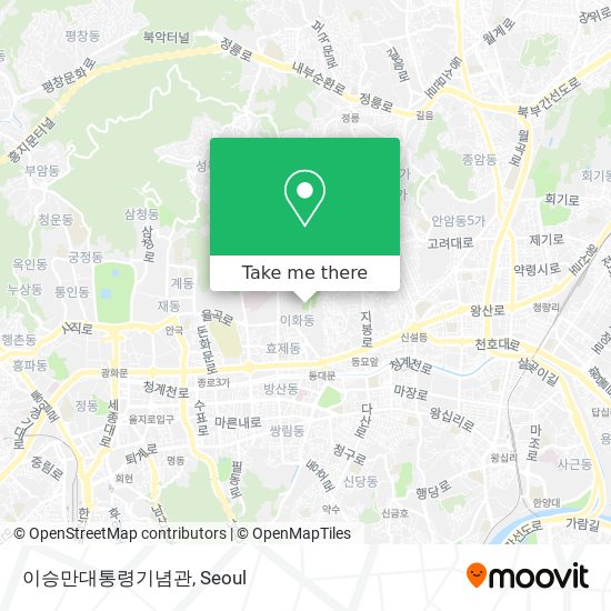 이승만대통령기념관 map