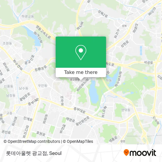 롯데아울렛 광교점 map