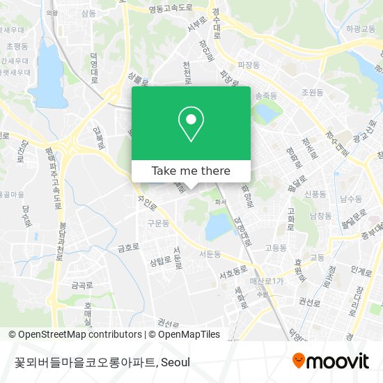 꽃뫼버들마을코오롱아파트 map