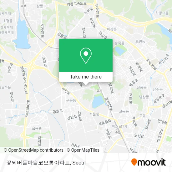 꽃뫼버들마을코오롱아파트 map
