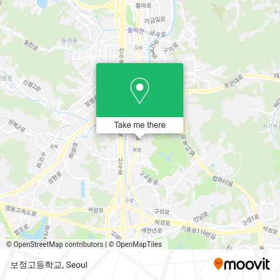 보정고등학교 map