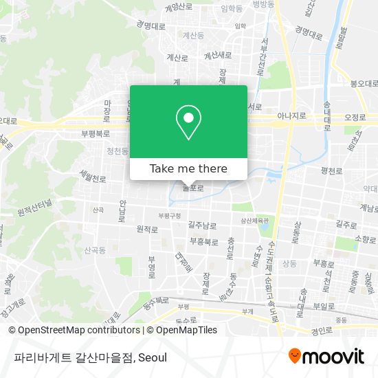 파리바게트 갈산마을점 map