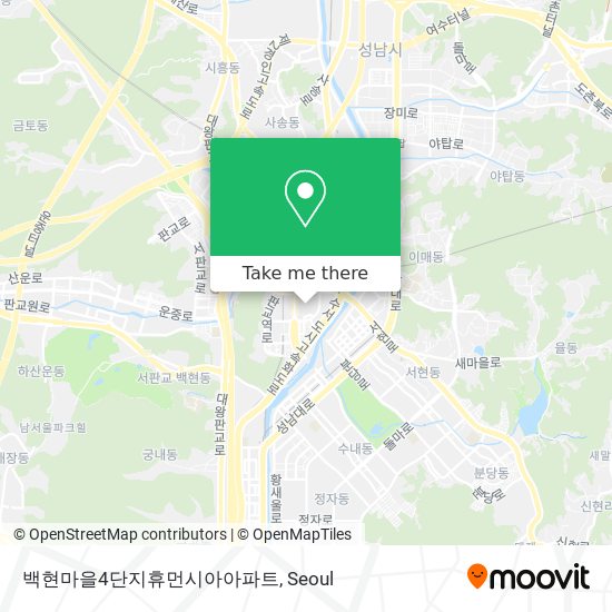 백현마을4단지휴먼시아아파트 map