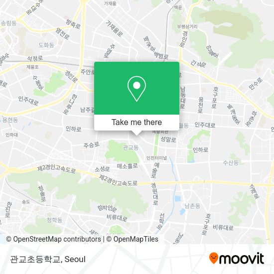 관교초등학교 map