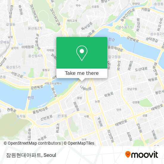 잠원현대아파트 map