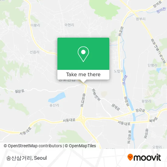 송산삼거리 map