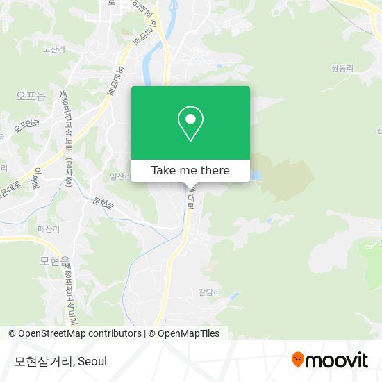 모현삼거리 map