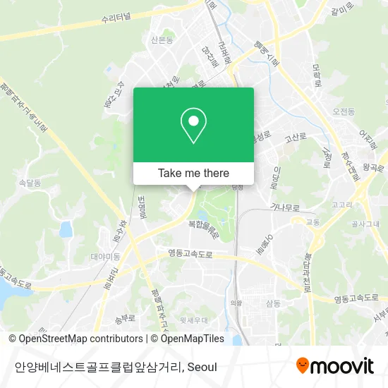 안양베네스트골프클럽앞삼거리 map