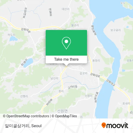 알미골삼거리 map