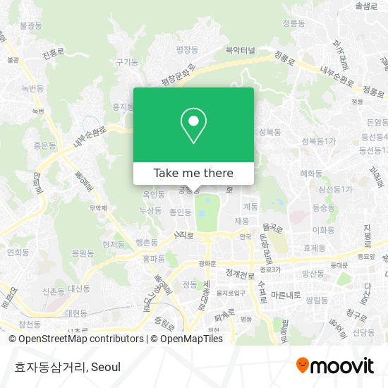 효자동삼거리 map