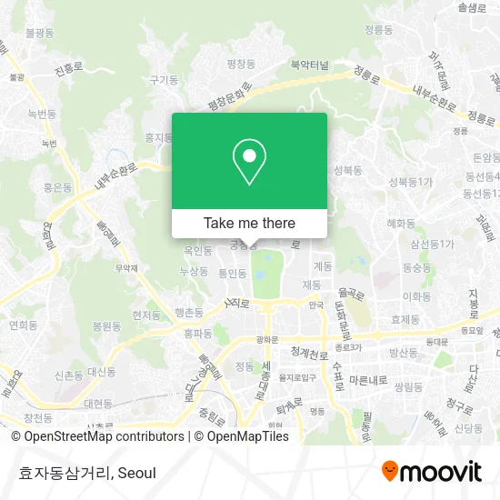 효자동삼거리 map