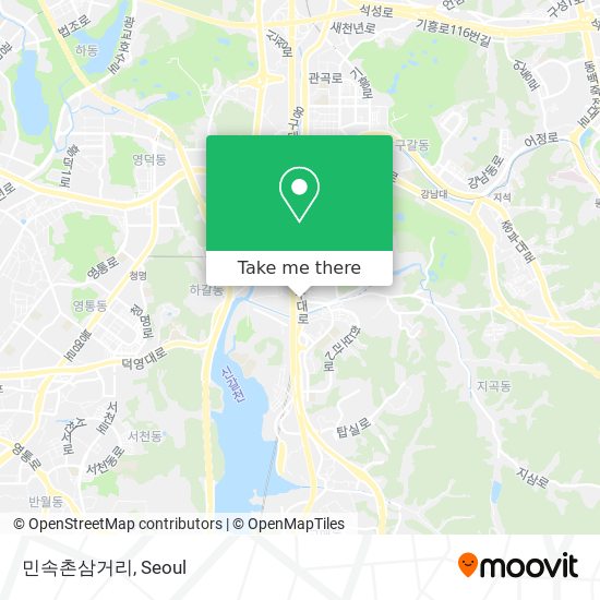 민속촌삼거리 map