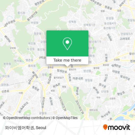 와이비엠어학권 map