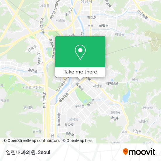 열린내과의원 map