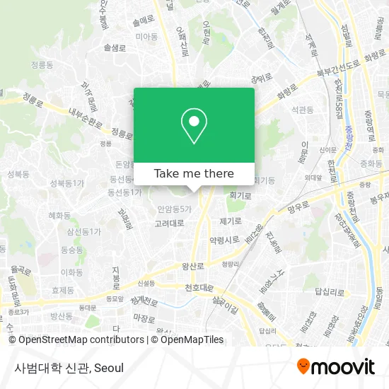 사범대학 신관 map