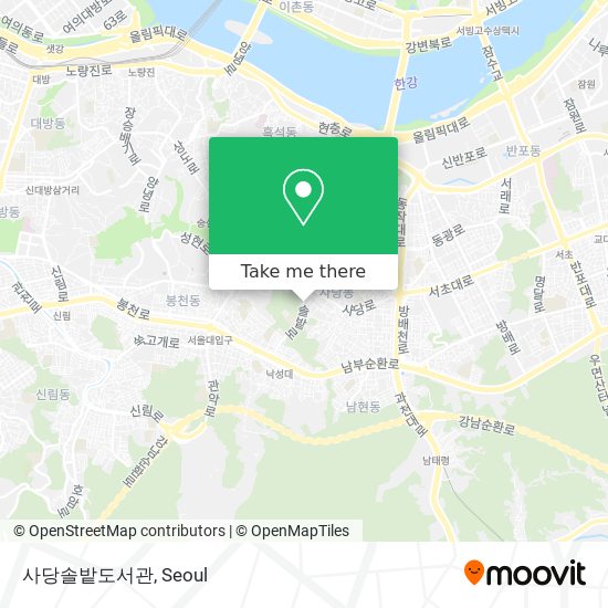 사당솔밭도서관 map