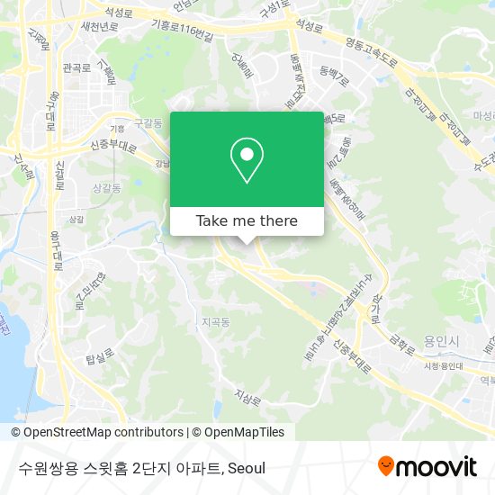 수원쌍용 스윗홈 2단지 아파트 map