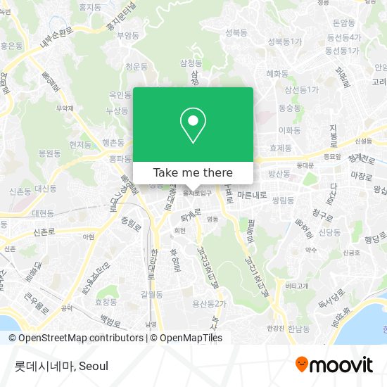 롯데시네마 map