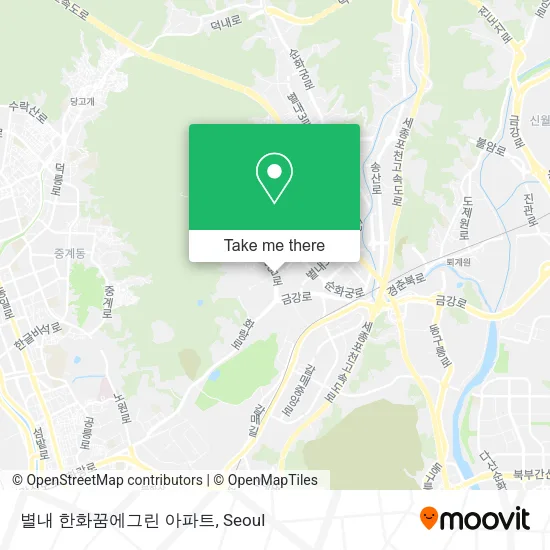 별내 한화꿈에그린 아파트 map