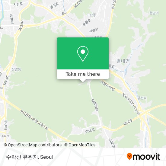 수락산 유원지 map