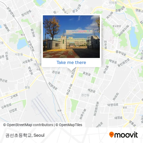 권선초등학교 map