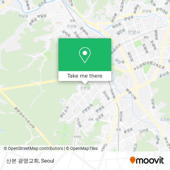 산본 광명교회 map