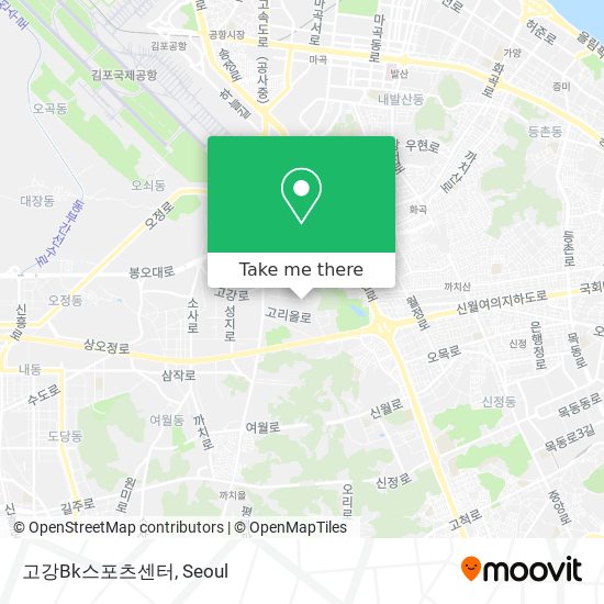 고강Bk스포츠센터 map