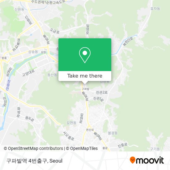 구파발역 4번출구 map