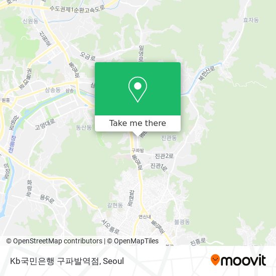 Kb국민은행 구파발역점 map