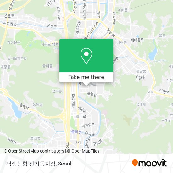 낙생농협 신기동지점 map