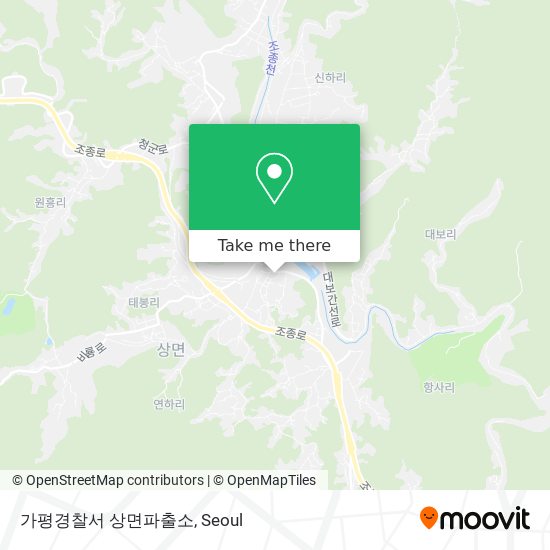 가평경찰서 상면파출소 map