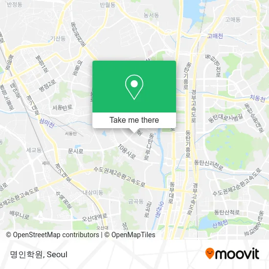 명인학원 map