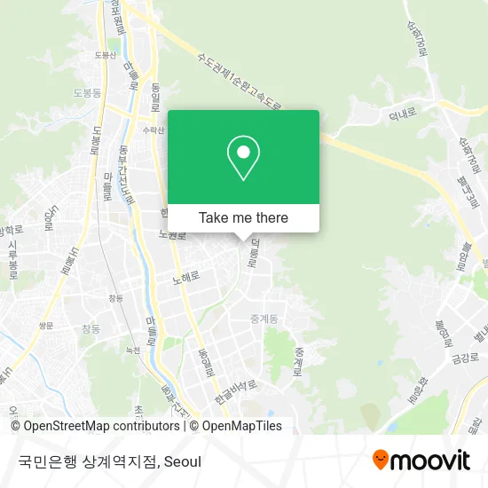 국민은행 상계역지점 map