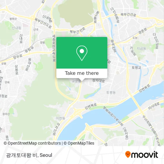 광개토대왕 비 map