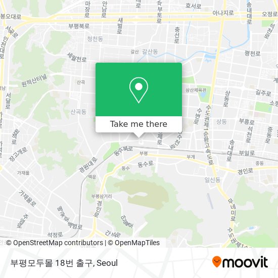 부평모두몰 18번 출구 map