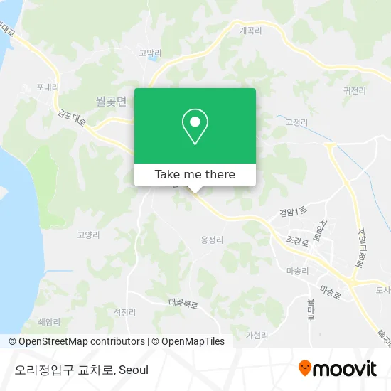오리정입구 교차로 map