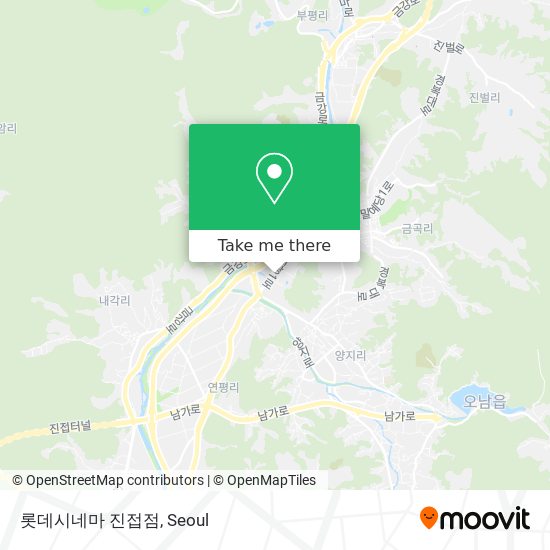 롯데시네마 진접점 map