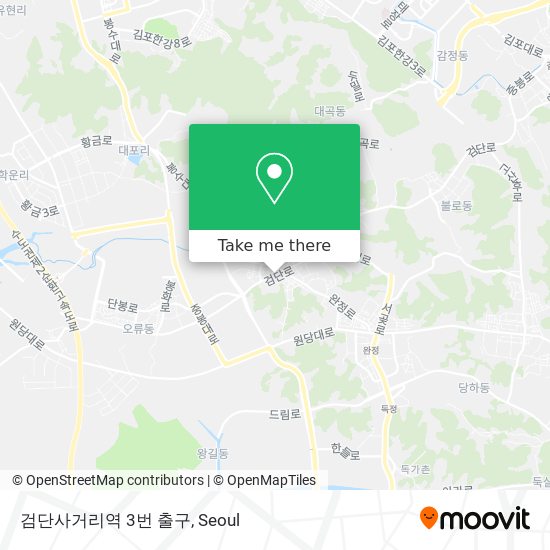 검단사거리역 3번 출구 map