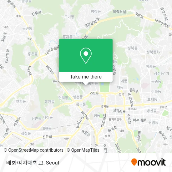 배화여자대학교 map